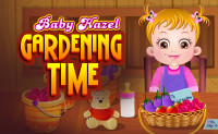 Baby Hazel Gardening Time